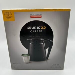Keurig 2.0 Carafe Black 32oz Capacity Keurig 2.0 Brewers Capacity OPEN BOX